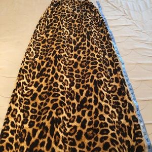 AB Studio Leopard Print Maxi Skirt